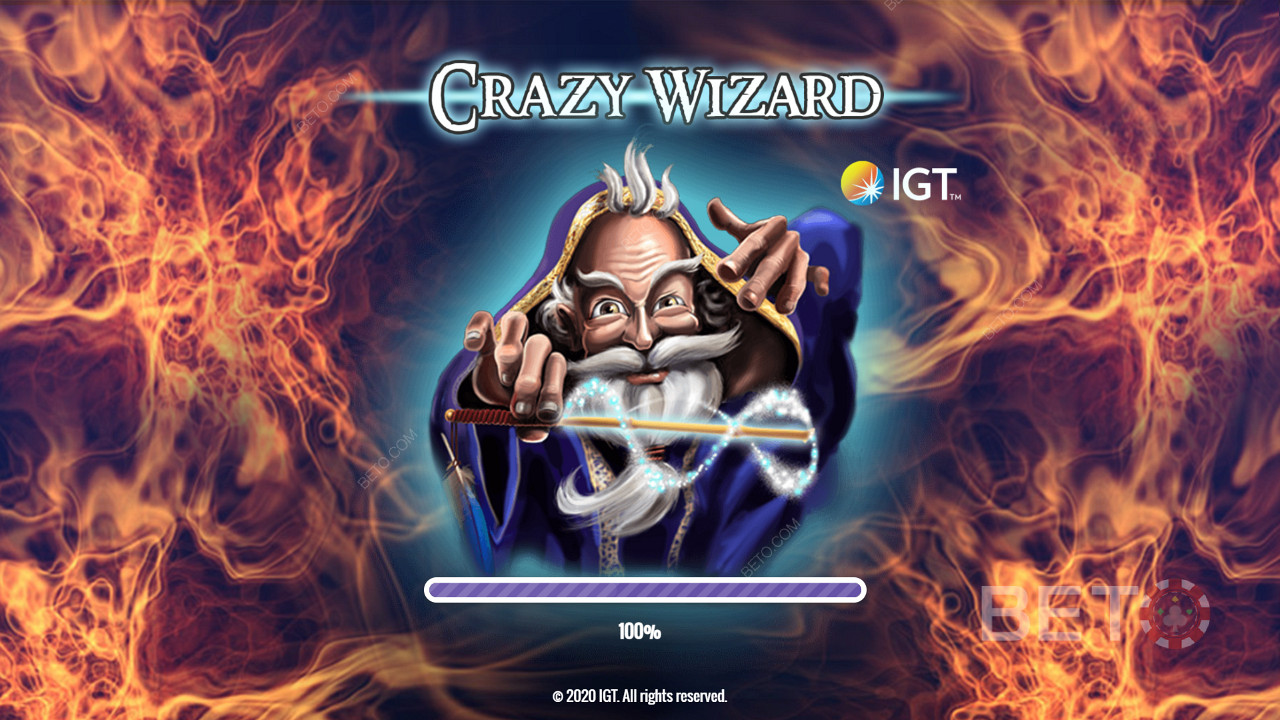 เข้าสู่โลกของพ่อมดเวทมนตร์และเวทมนตร์ - Crazy Wizard สล็อตจาก IGT