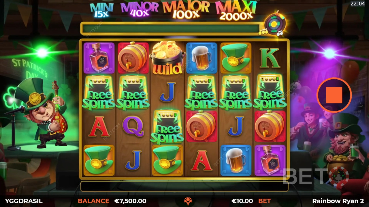 รีวิว Rainbow Ryan 2 โดย BETO Slots