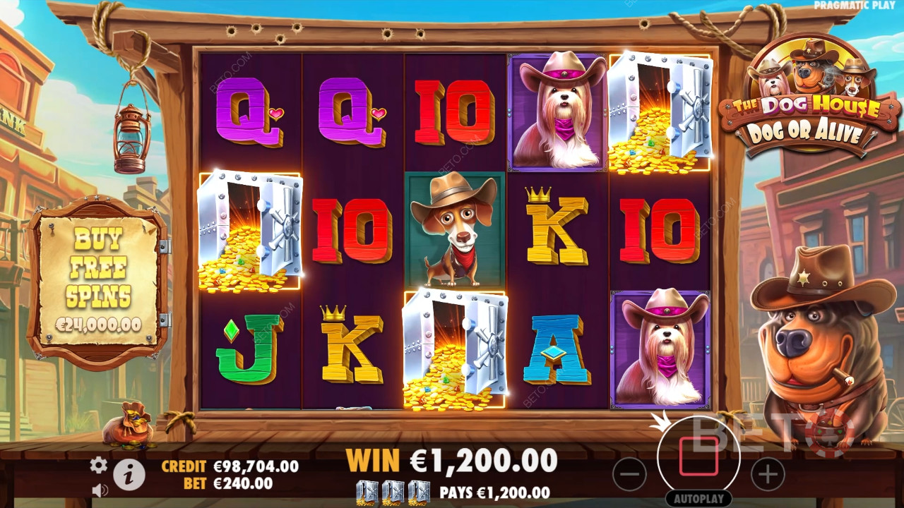 รีวิว The Dog House Dog or Alive โดย BETO Slots