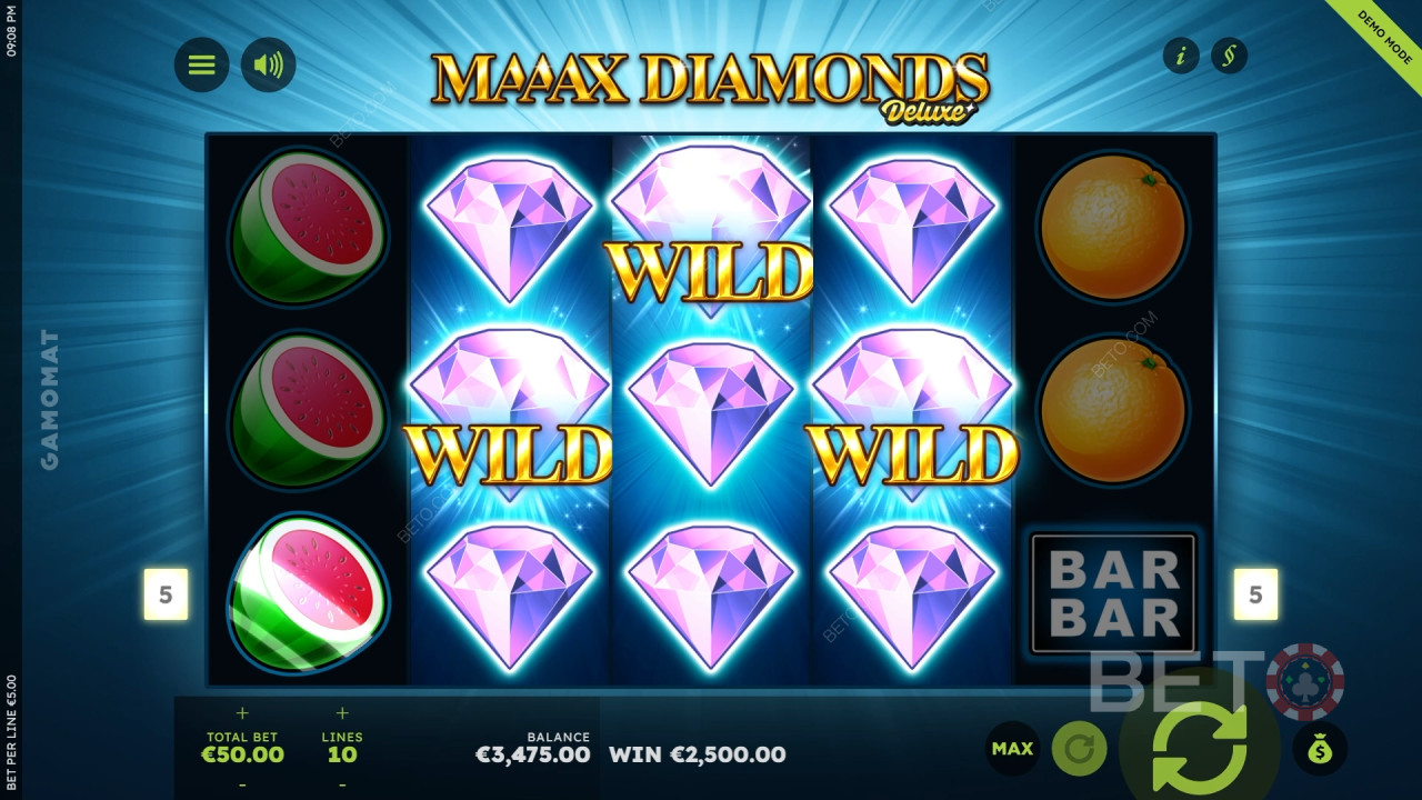 รีวิว Maaax Diamonds Deluxe โดย BETO Slots