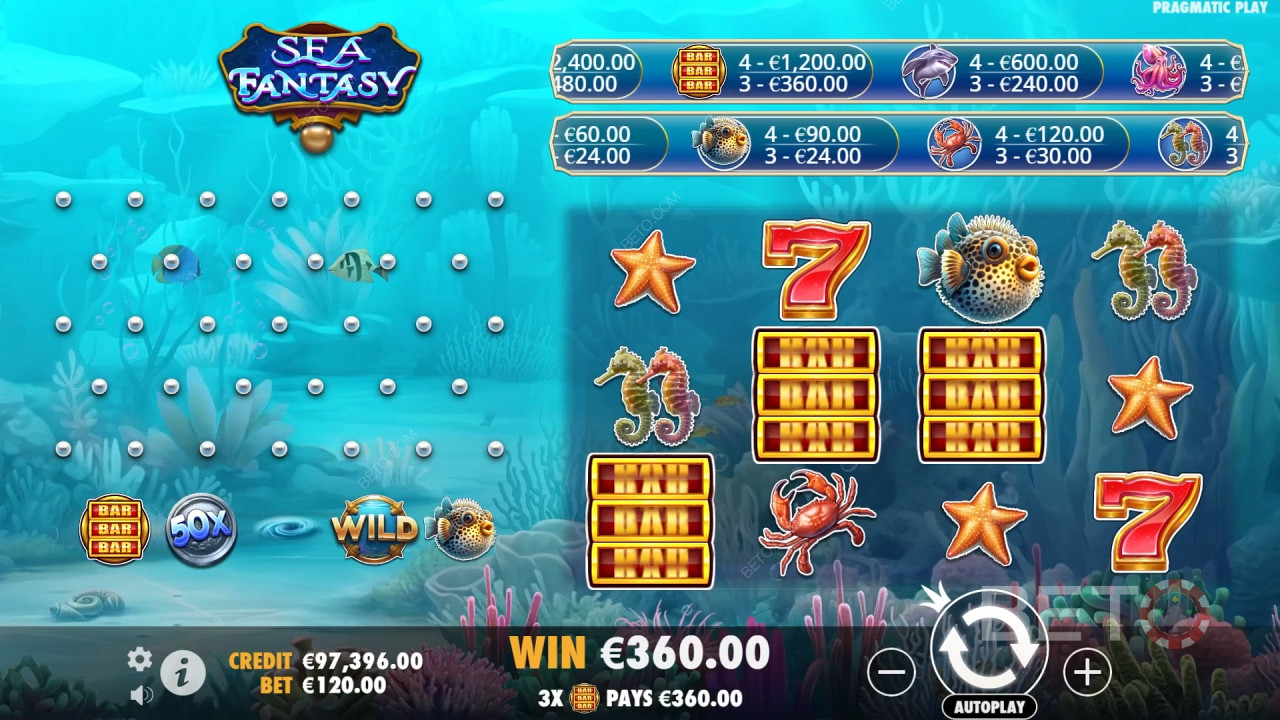 รีวิว Sea Fantasy โดย BETO Slots