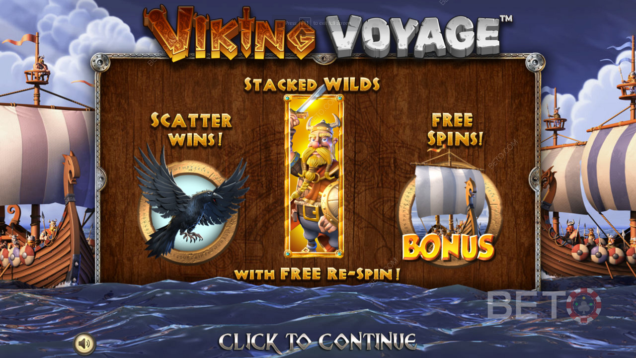 เพลิดเพลินไปกับคุณสมบัติโบนัสอันทรงพลังและหมุนฟรีในสล็อต Viking Voyage