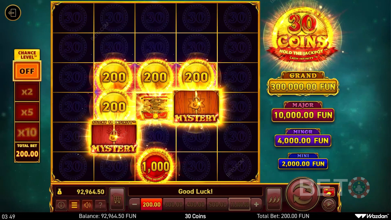 รีวิว 30 Coins โดย BETO Slots