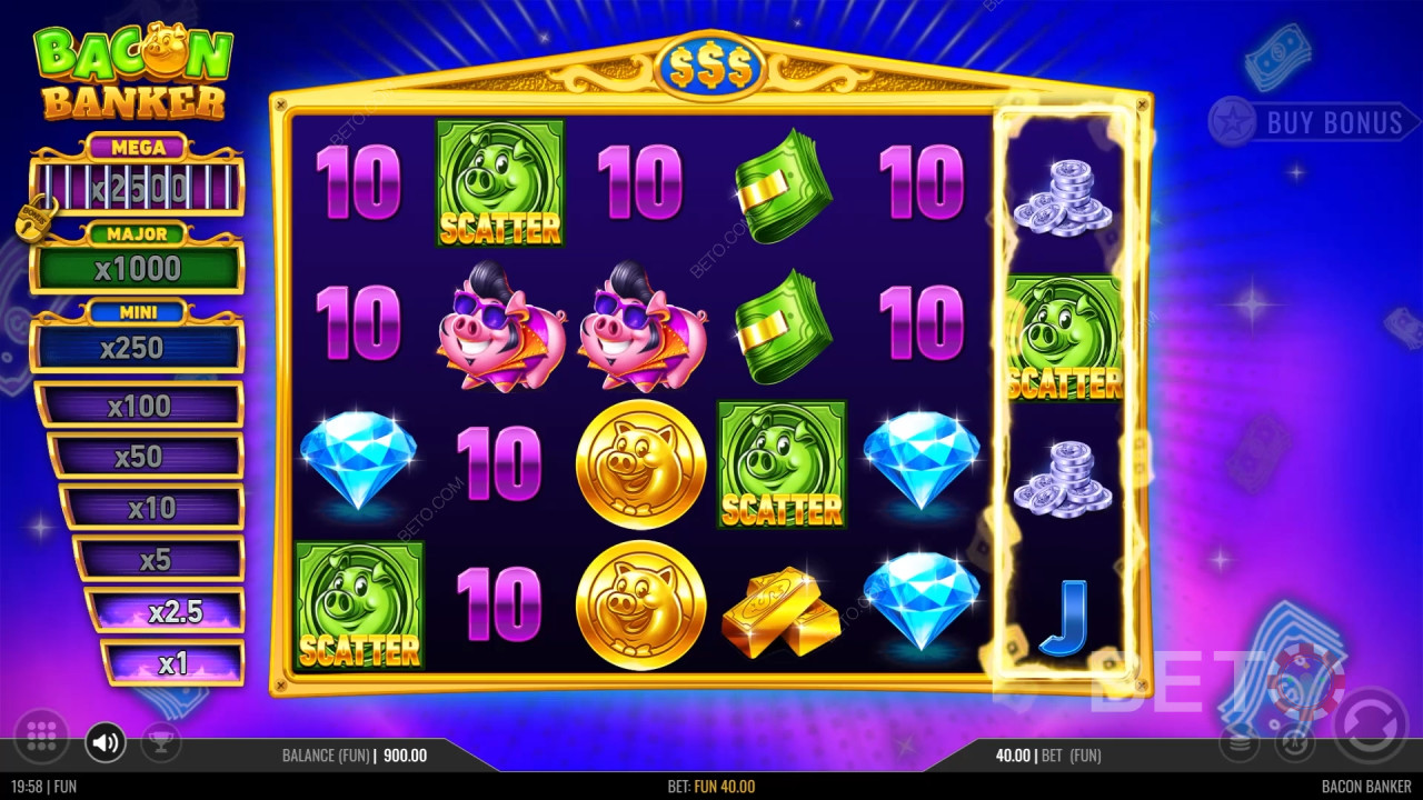 รีวิว Bacon Banker โดย BETO Slots