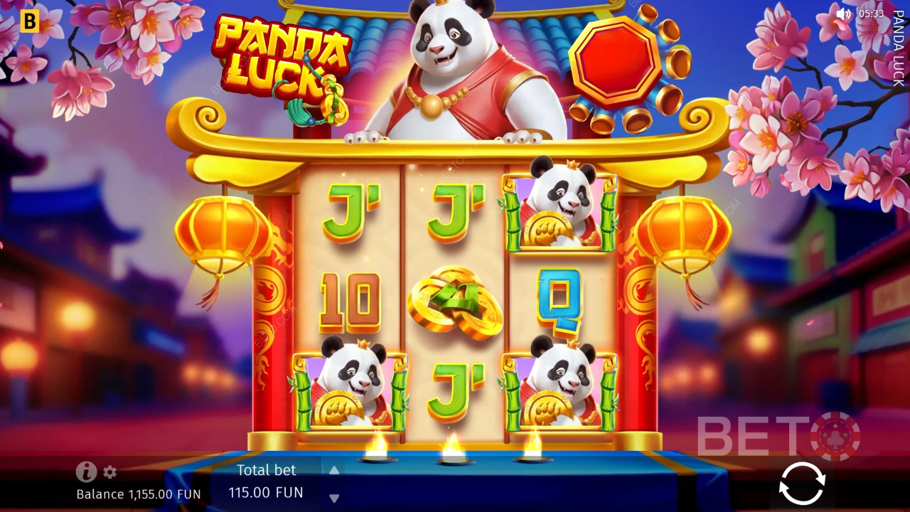 รีวิว Panda Luck โดย BETO Slots