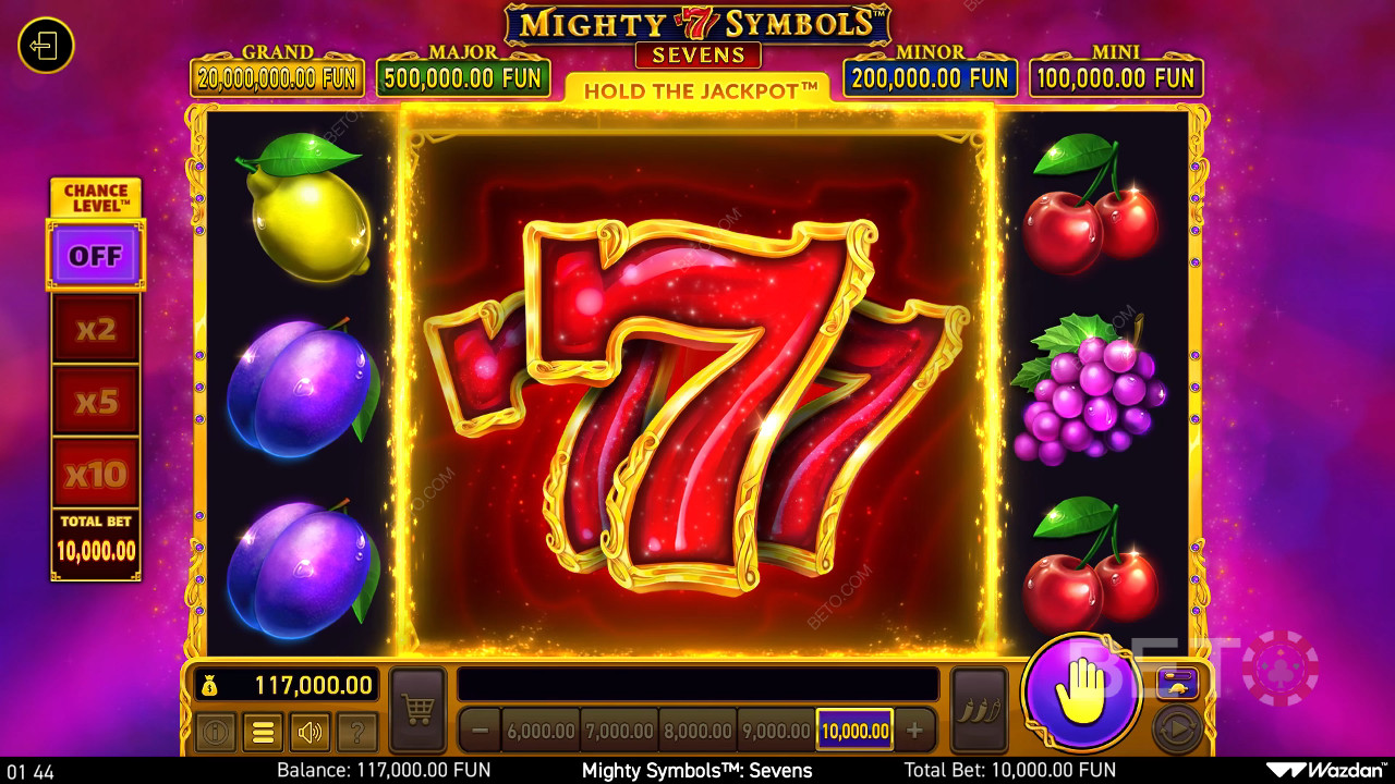 Mighty Symbols: Sevens ทบทวนโดย BETO Slots