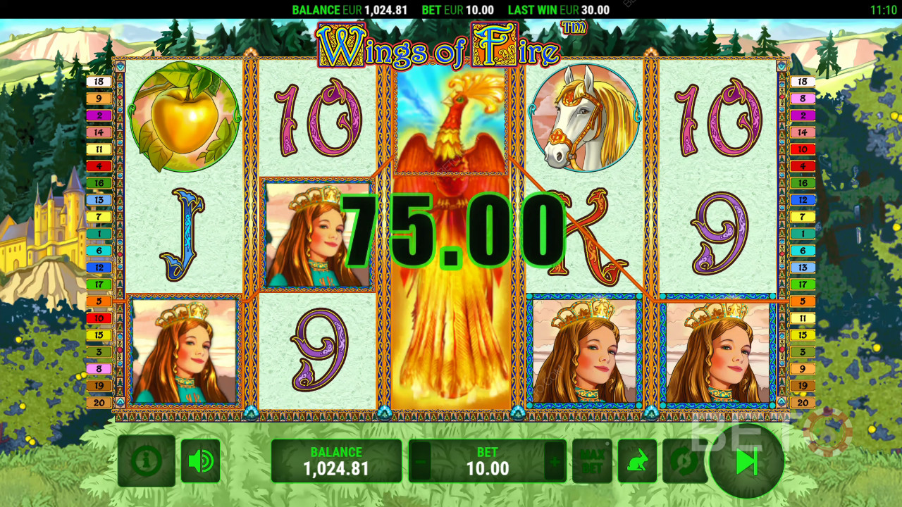 วิธีเล่น Wings of Fire ของ Greentube