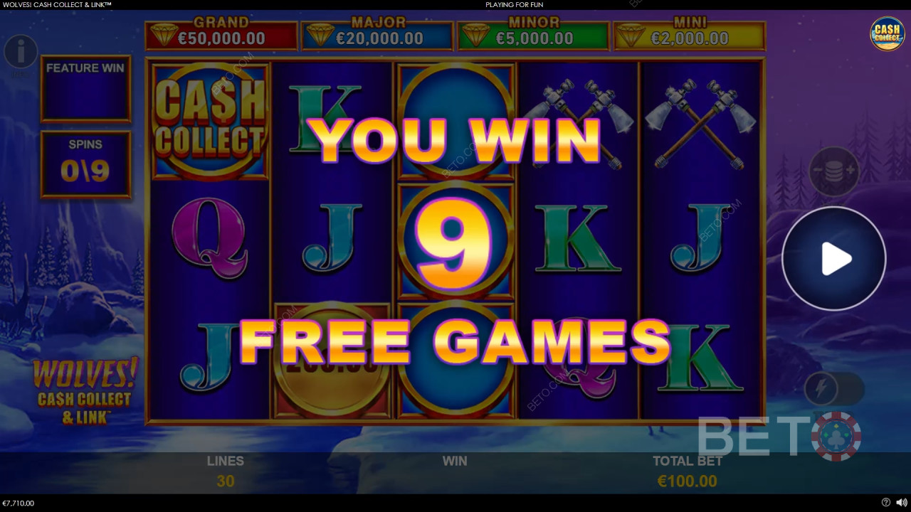 วิธีเล่น Wolves! ของ Playtech Origins ด้วย Cash Collect & Link