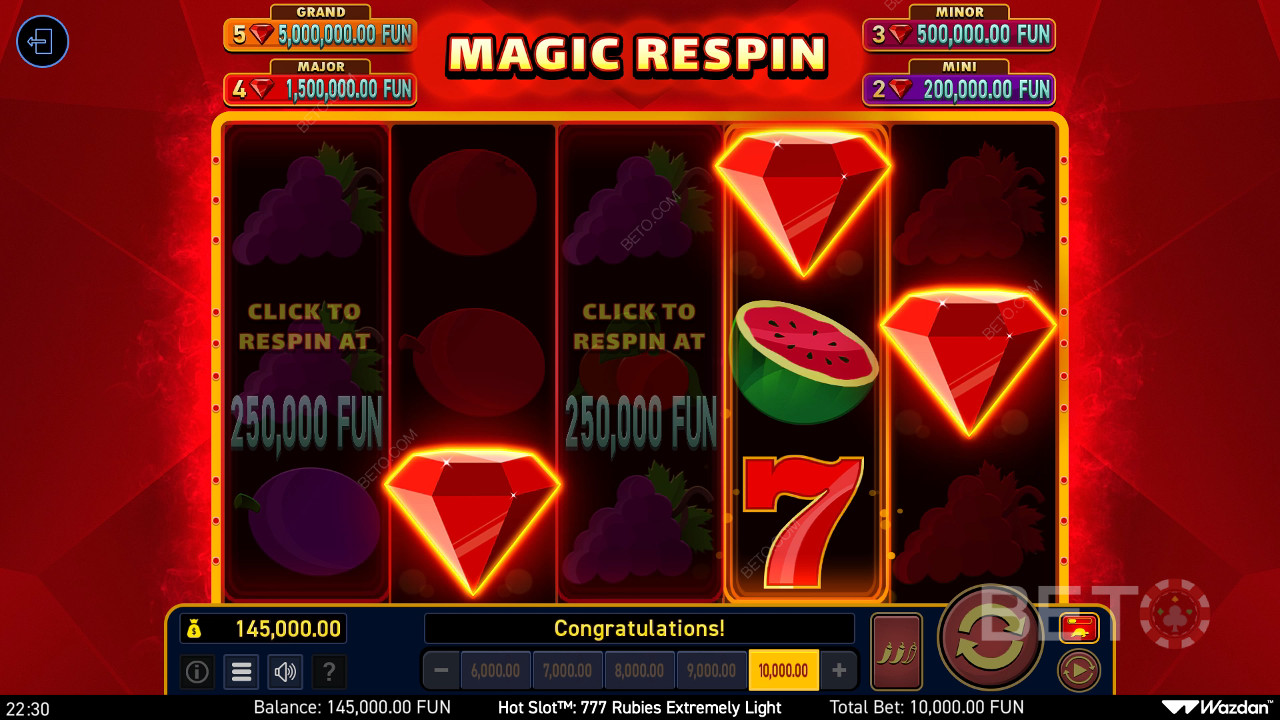 สล็อตสุดฮอต: 777 Rubys รีวิวที่เบามากโดย BETO Slots