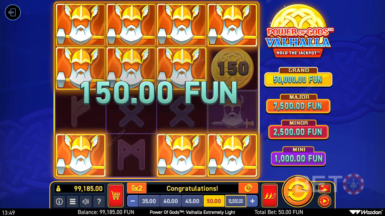 Power of Gods: Valhalla Extremely Light รีวิวโดย BETO Slots