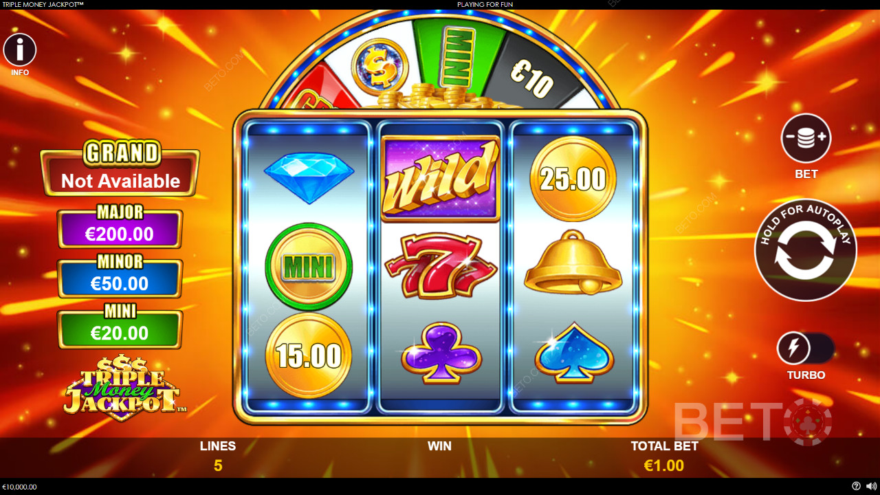 วิธีเล่น Triple Money Jackpot ของ Playtech
