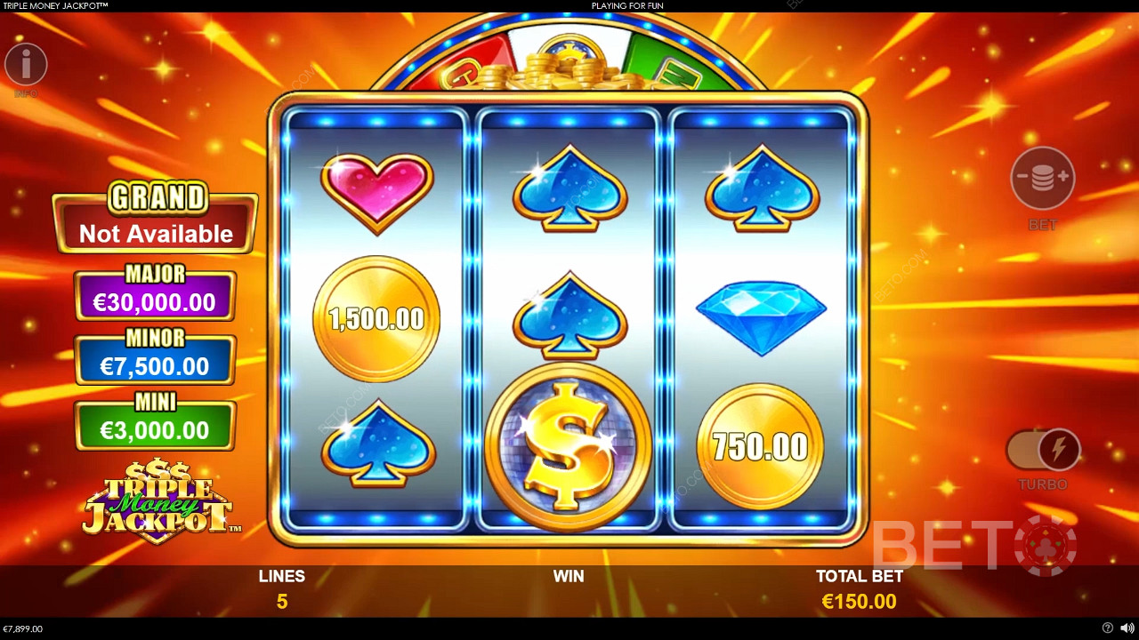 Triple Money Jackpot เล่นฟรี