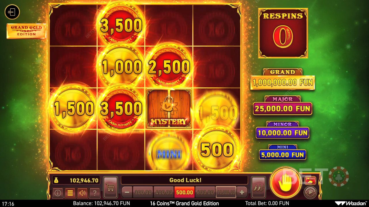 16 Coins Grand Gold Edition สล็อตออนไลน์คุ้มค่าหรือไม่?