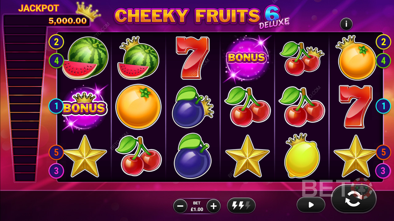 Cheeky Fruits 6 Deluxe  เล่นฟรี