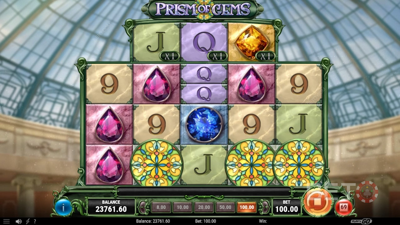 สล็อตวิดีโอ Prism of Gems - Gemstones สีสันสดใส