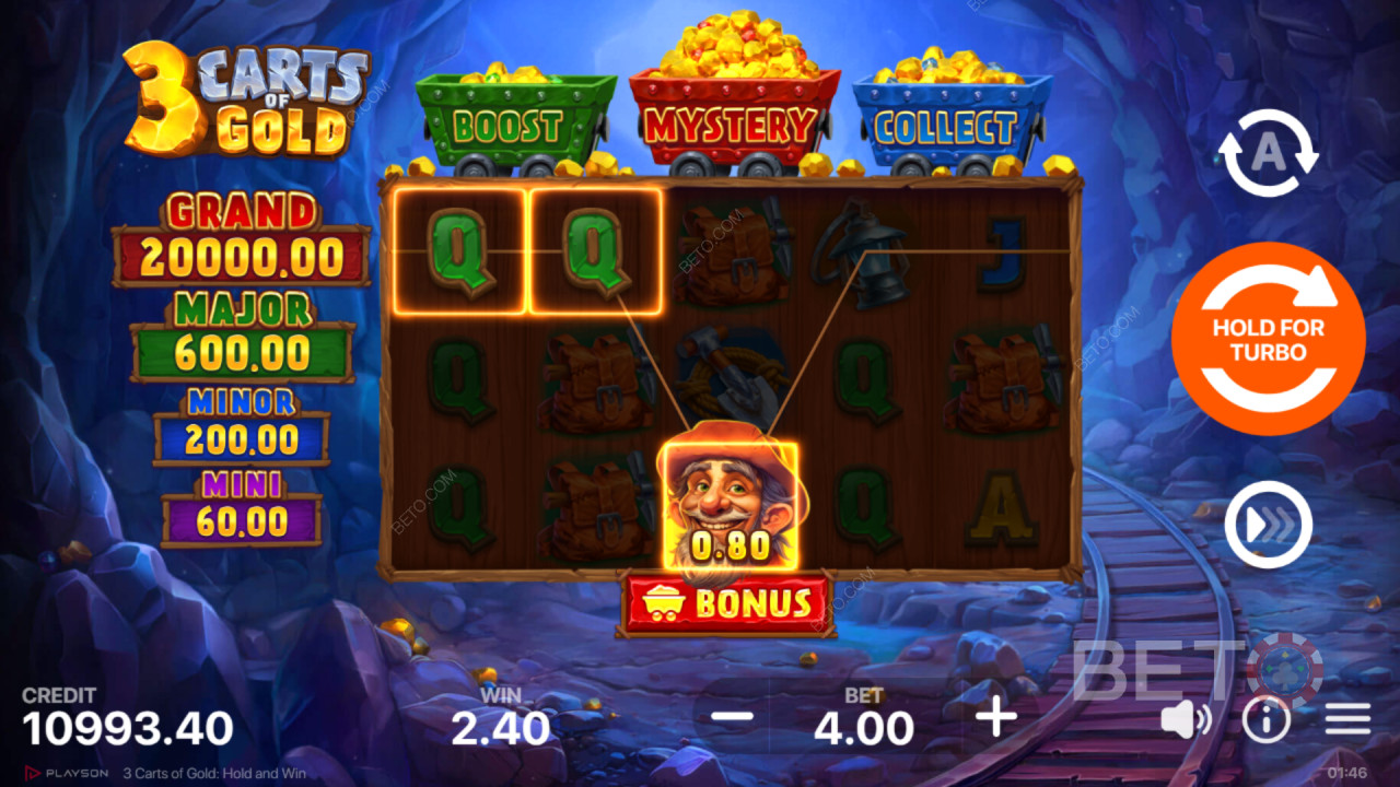คำตัดสินสำหรับ 3 Carts of Gold: Hold and Win Slot ออนไลน์