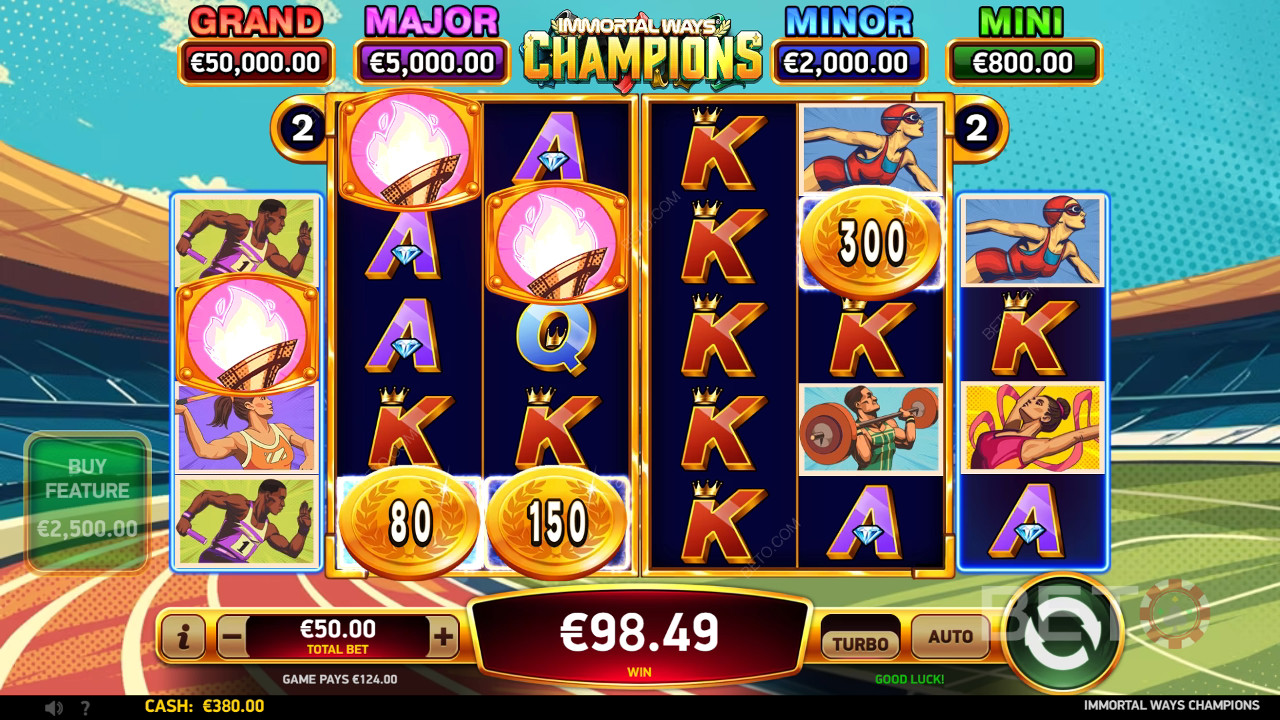 รีวิว Immortal Ways Champions โดย BETO Slots