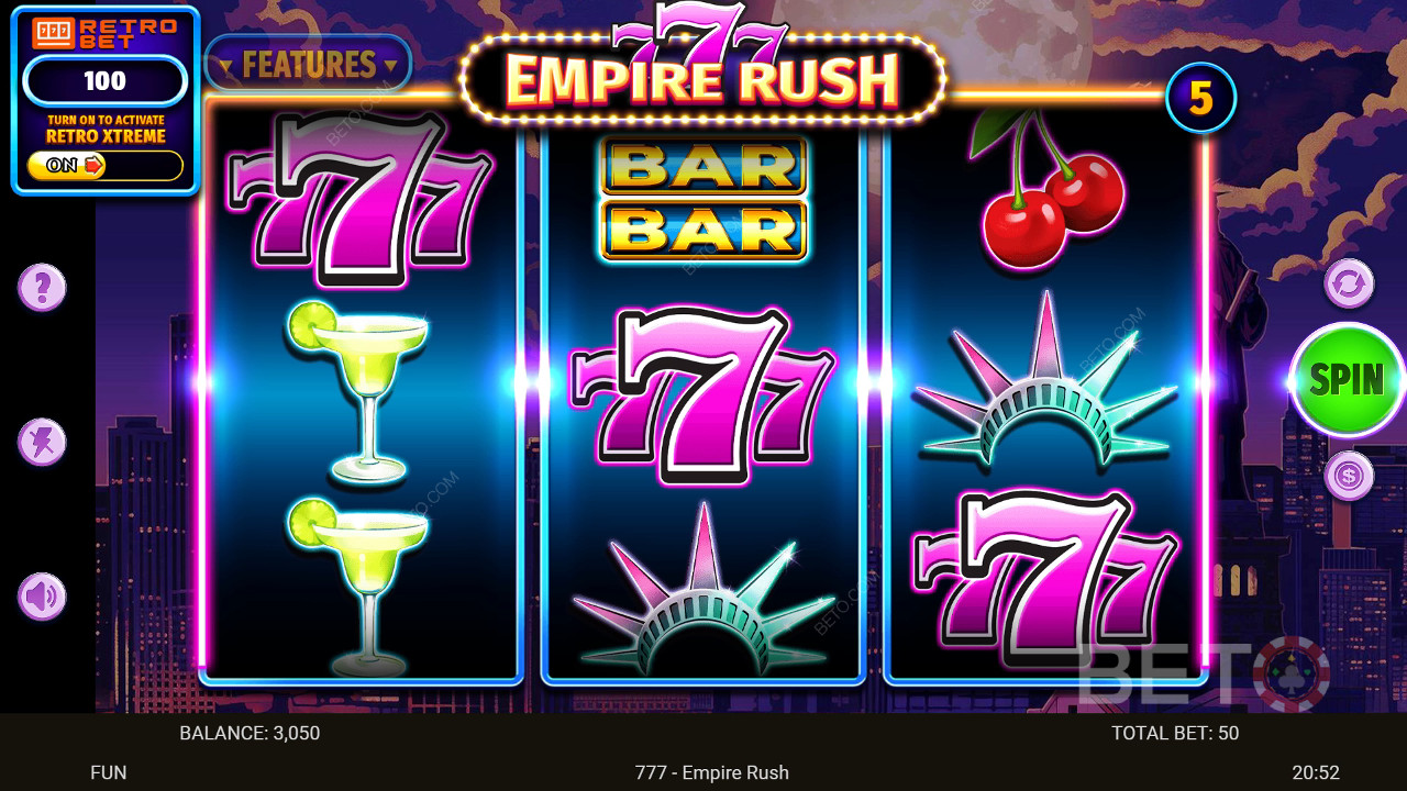 รีวิว 777 Empire Rush โดย BETO Slots