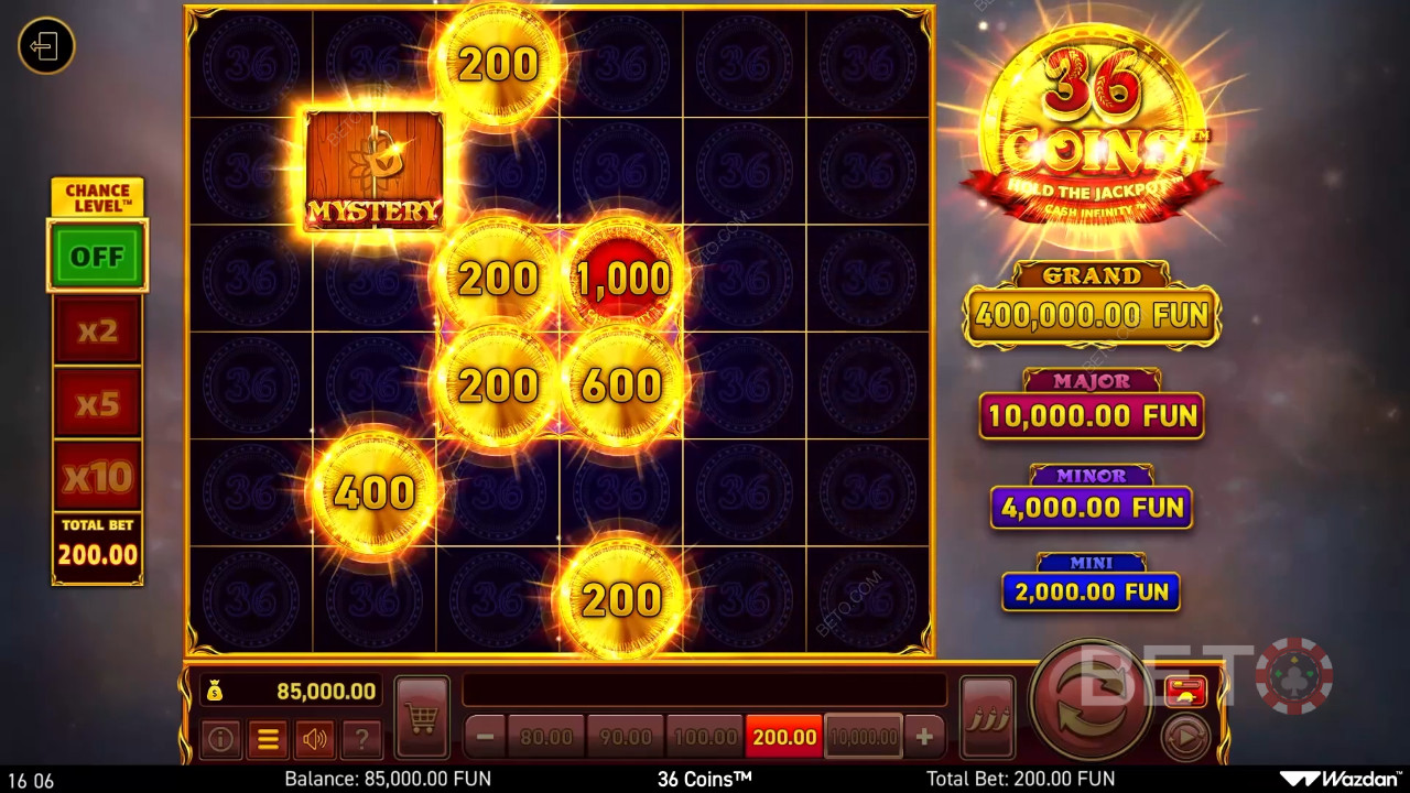 รีวิว 36 Coins โดย BETO Slots