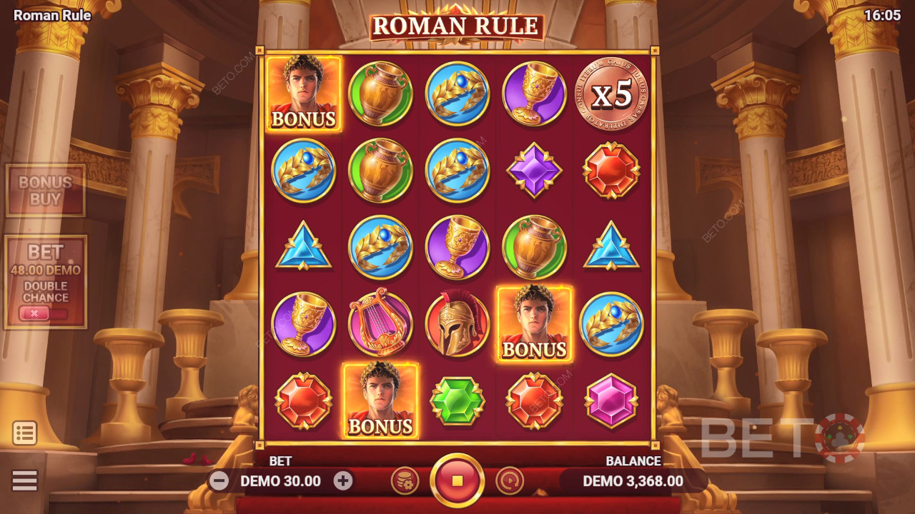 รีวิว Roman Rule โดย BETO Slots