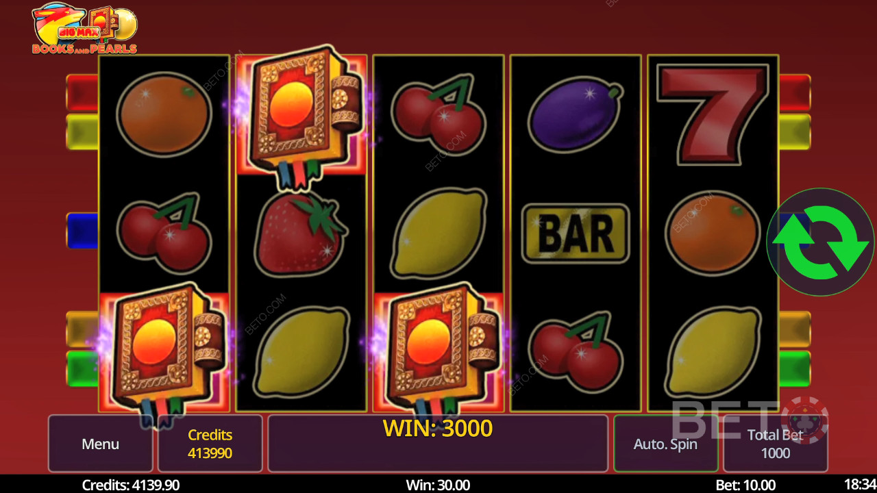 รีวิว Big Max Books and Pearls โดย BETO Slots