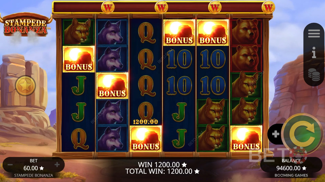 รีวิว Stampede Bonanza โดย BETO Slots