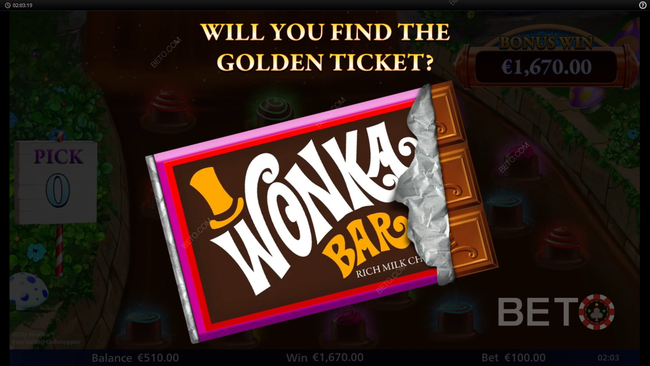 คำตัดสินสำหรับ Willy Wonka Everlasting Gobstopper สล็อตออนไลน์