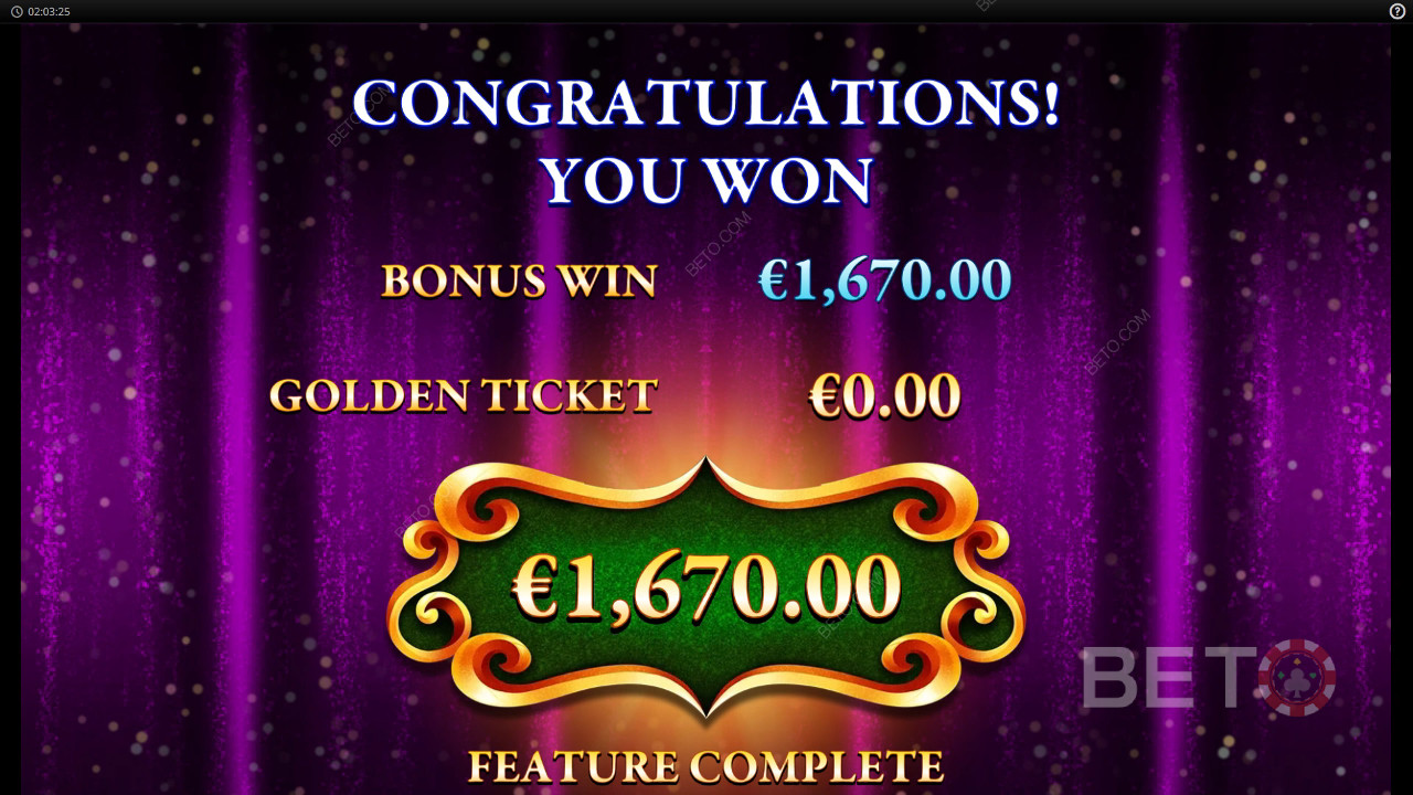 รับรางวัล 2,000 เท่าของเดิมพันของคุณในสล็อต Willy Wonka Everlasting Gobstopper!