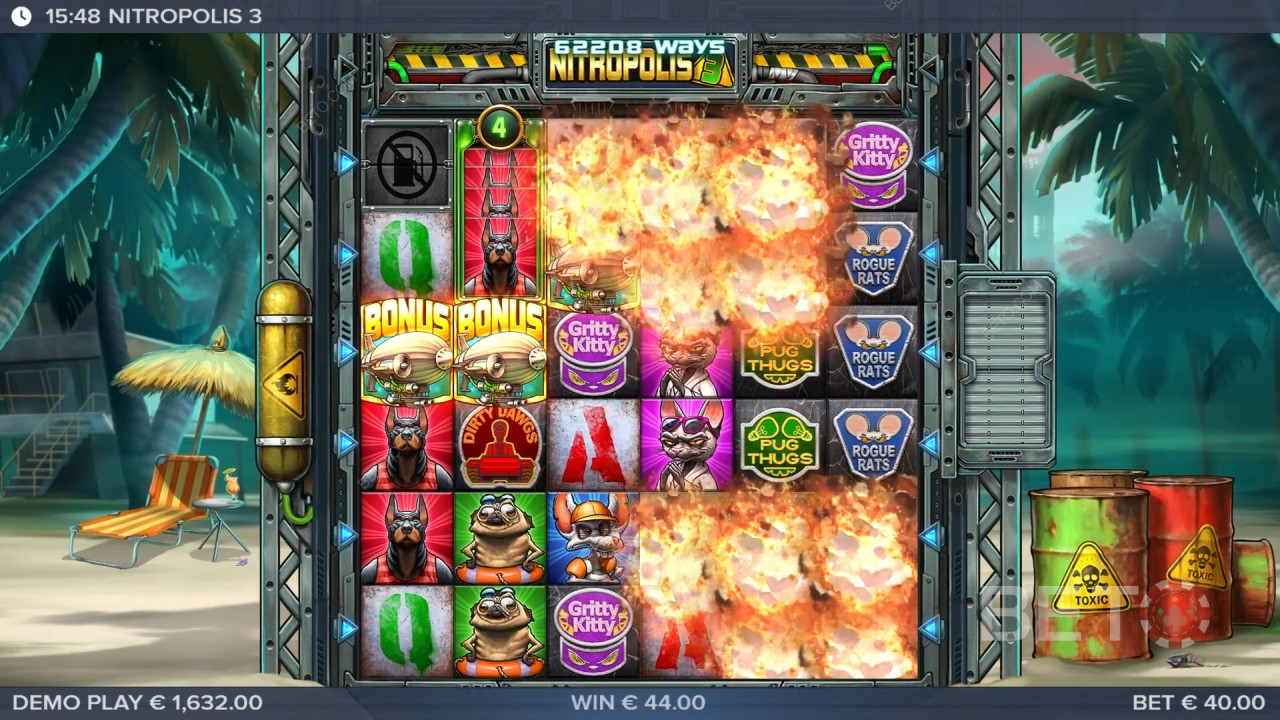 รีวิว Nitropolis 3 โดย BETO Slots