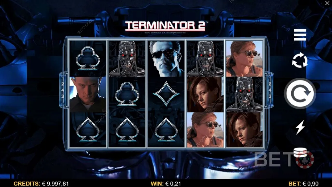 การเล่นเกมของวิดีโอสล็อต Terminator 2