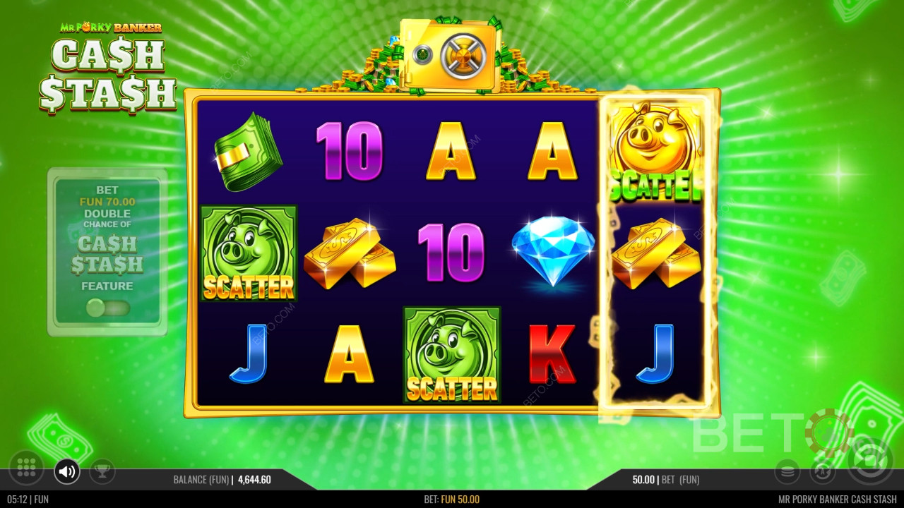 รีวิว Mr Porky Banker Cash Stash โดย BETO Slots
