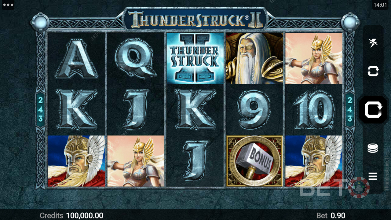 สัญลักษณ์ตามธีมต่างๆ ใน Thunderstruck II