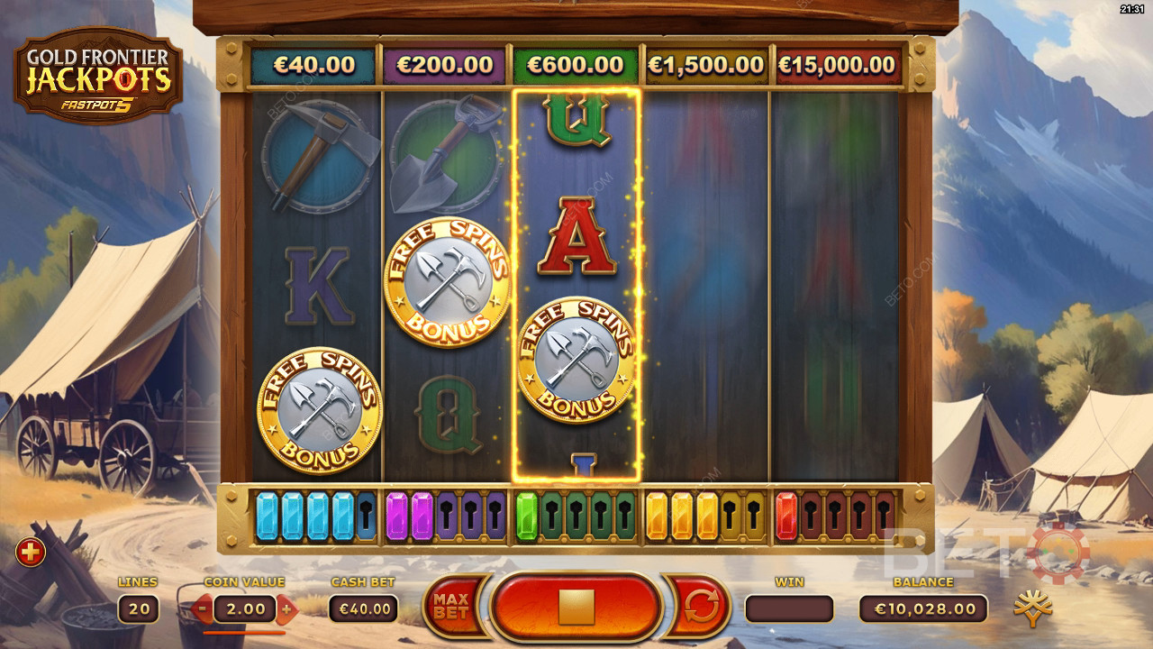 Gold Frontier Jackpots FastPot5 เล่นฟรี
