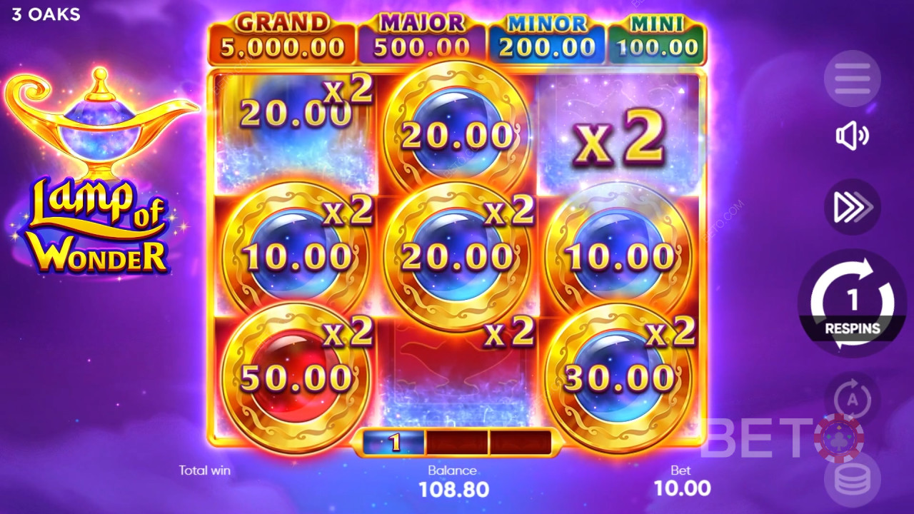 รีวิว Lamp of Wonder โดย BETO Slots