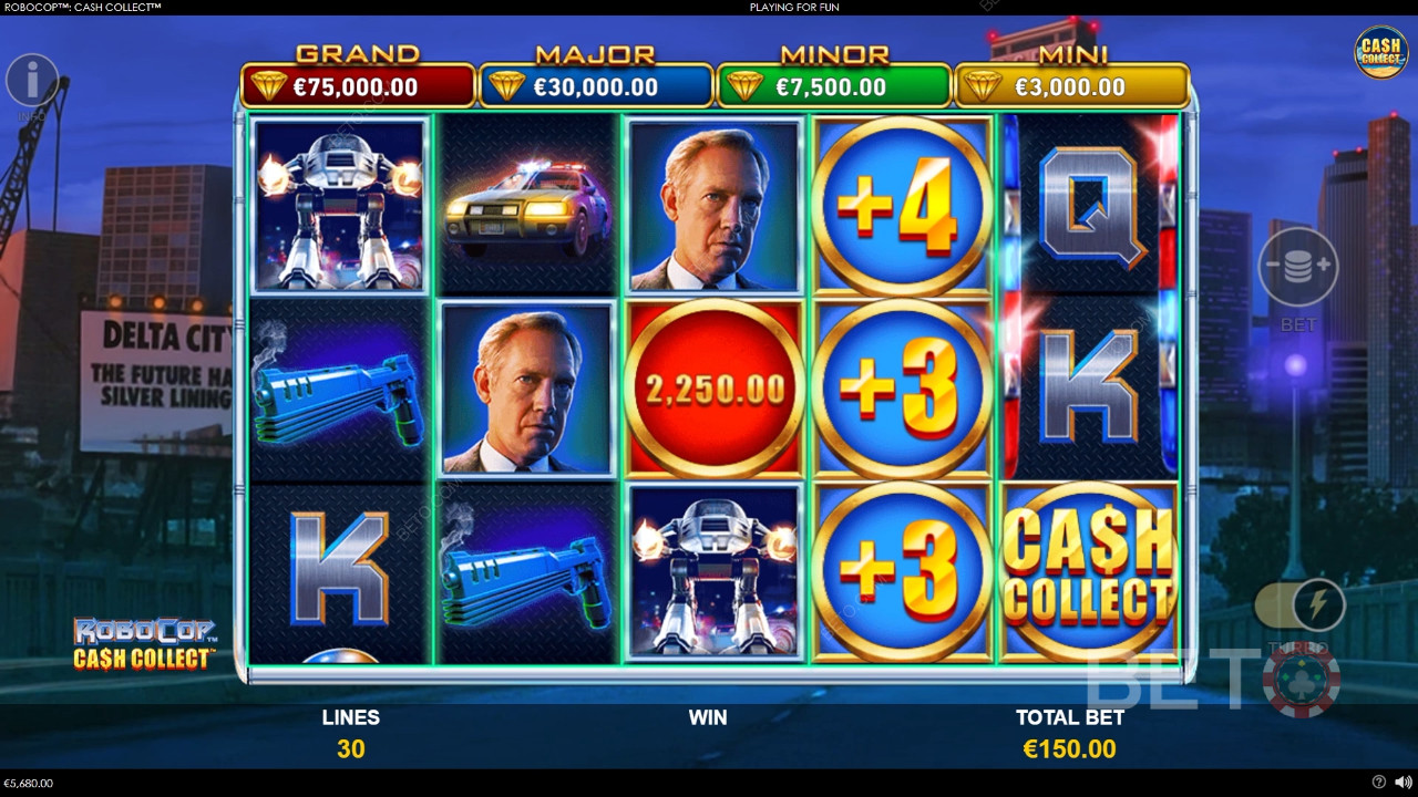 รีวิว RoboCop: Cash Collect โดย BETO Slots