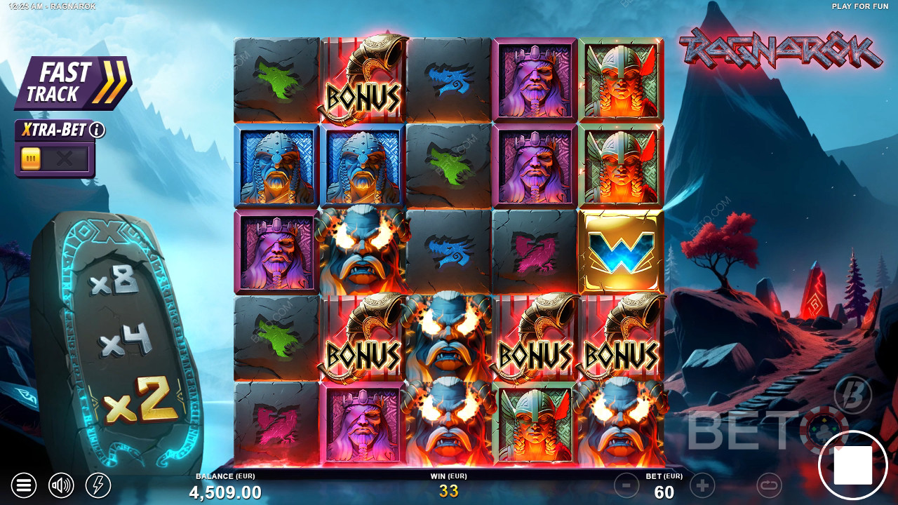 ฟีเจอร์โบนัสอธิบายใน Ragnarok โดย Slotmill