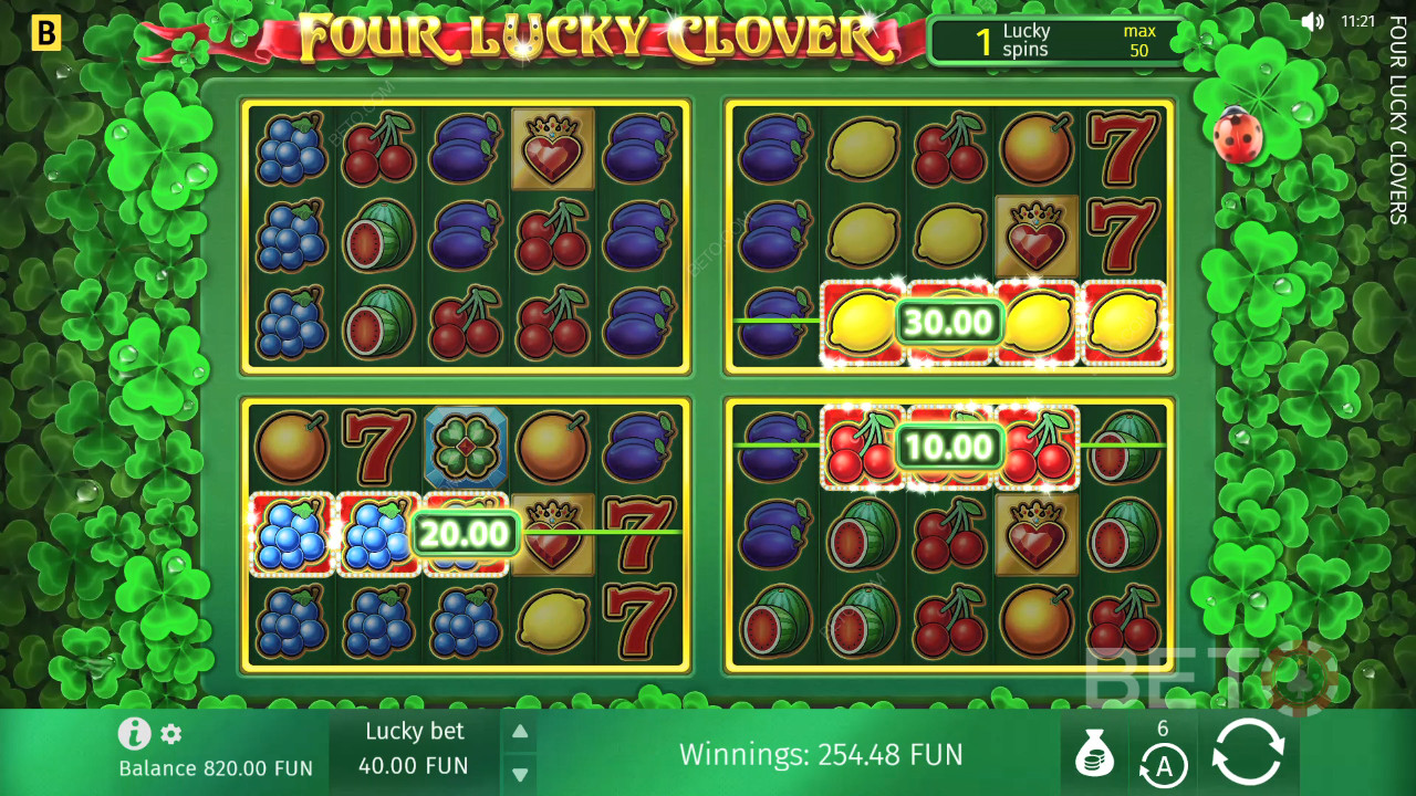 Four Lucky Clover เล่นฟรี