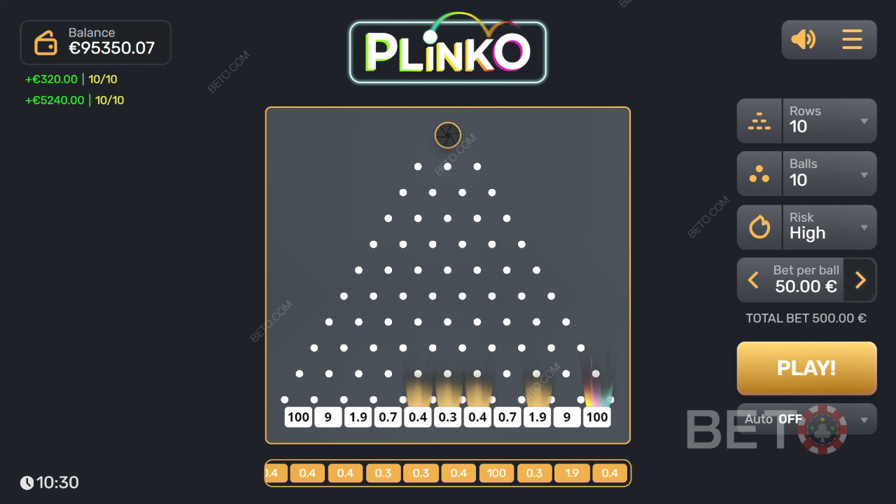 Plinko (Gaming Corps) เล่นฟรี