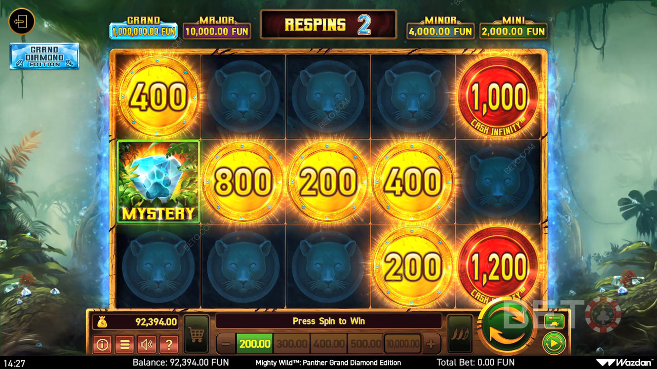 วิธีเล่น Mighty Wild: Panther Grand Diamond Edition ของ Wazdan