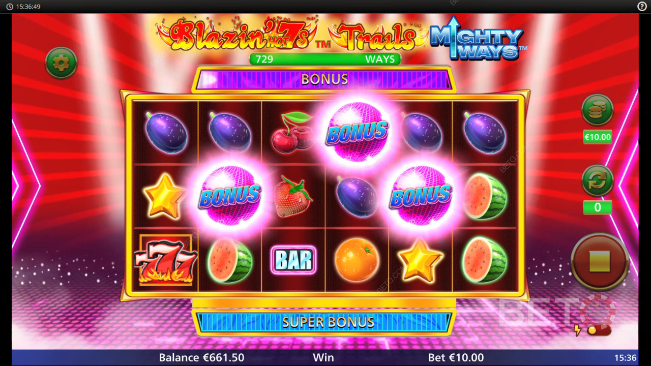 Blazin' Hot 7s Trails Mighty Ways เล่นฟรี