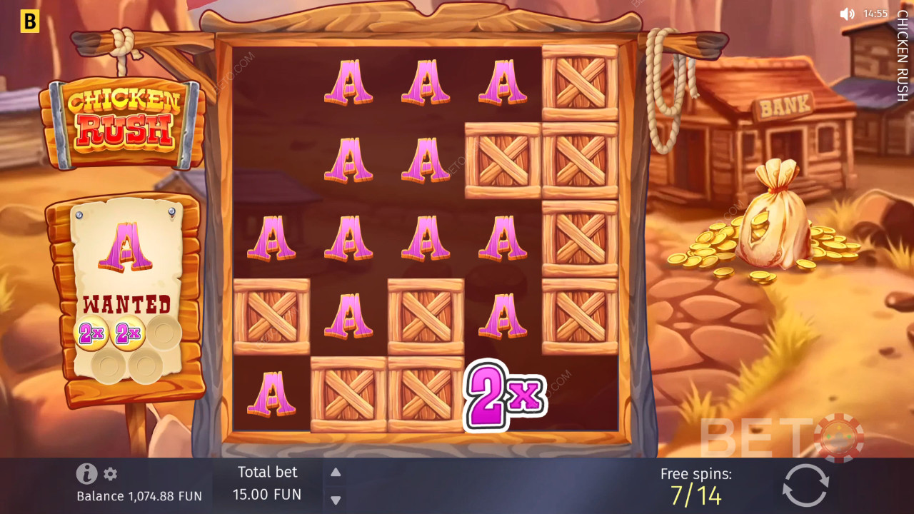 คำอธิบายฟีเจอร์โบนัสใน Chicken Rush โดย BGAMING