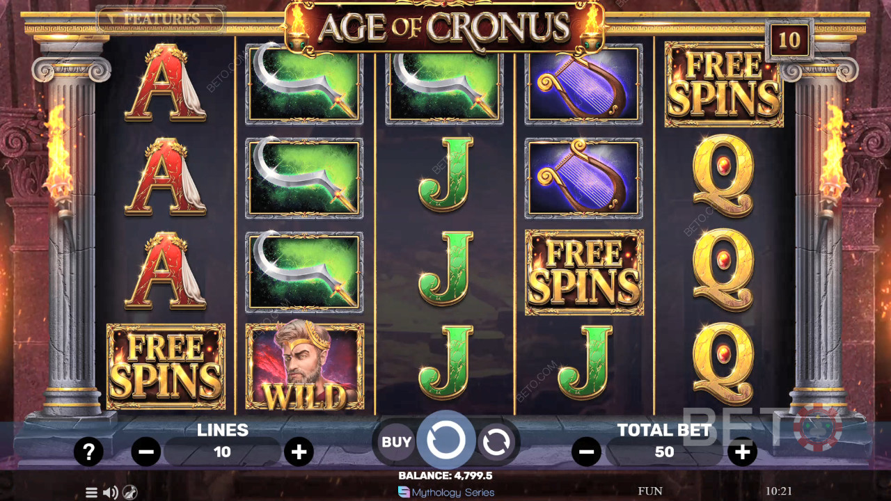 รีวิว Age of Cronus โดย BETO Slots