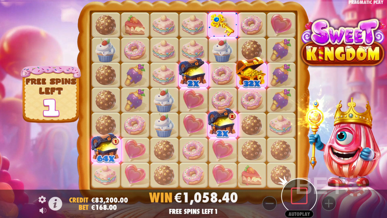 คำอธิบายฟีเจอร์โบนัสใน Sweet Kingdom โดย Pragmatic Play