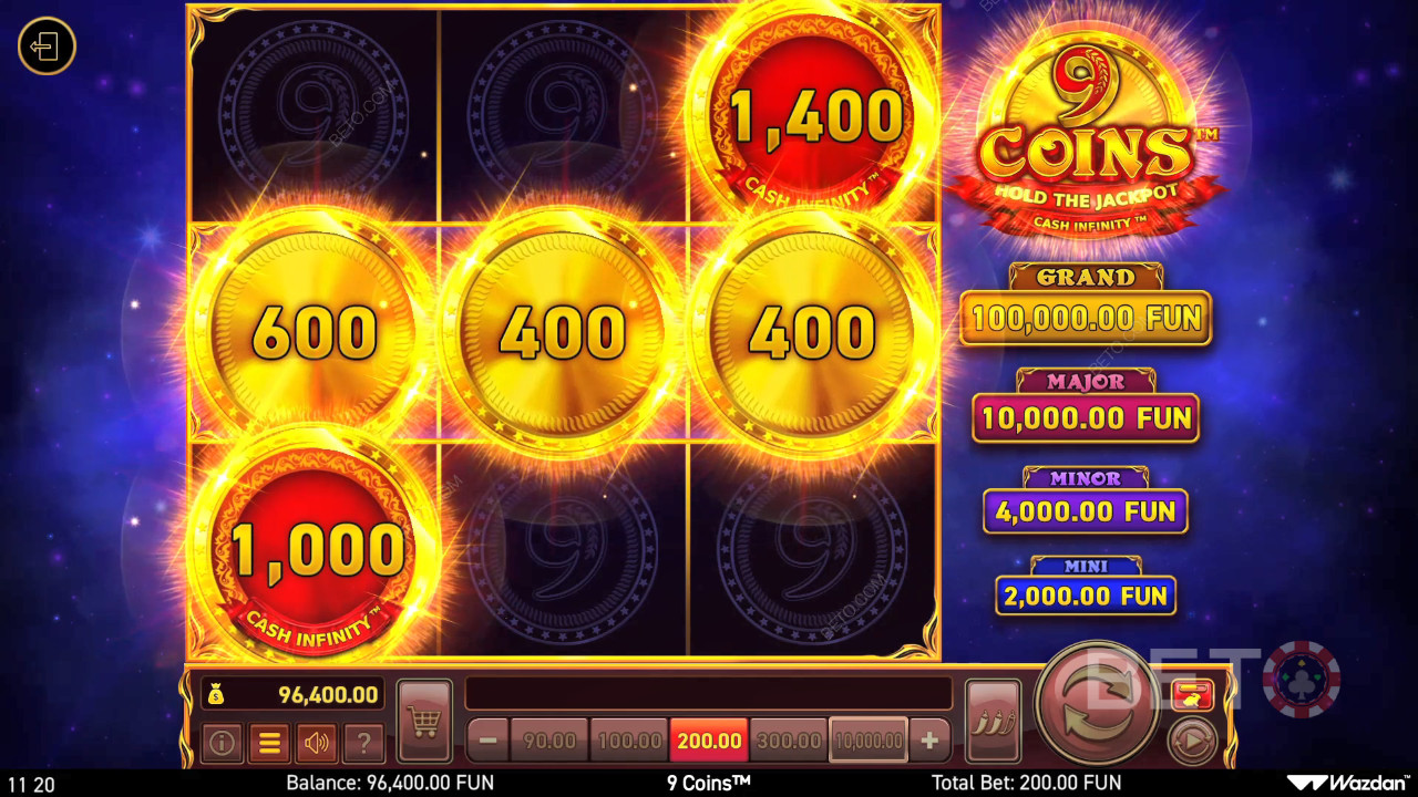 รีวิว 9 Coins โดย BETO Slots
