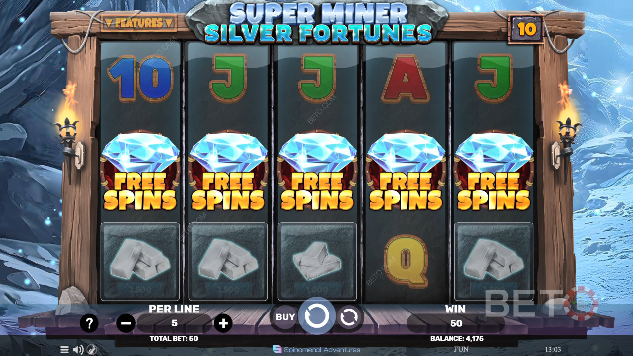Super Miner Silver Fortunes เล่นฟรี