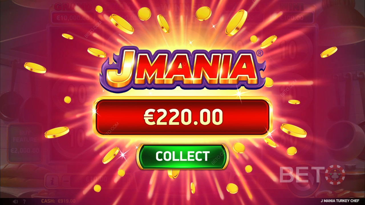 รับรางวัล 3,910 เท่าของเดิมพันของคุณในสล็อต J Mania Turkey Chef!