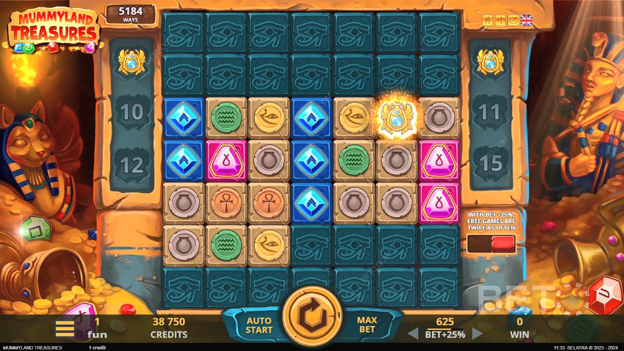 รีวิว Mummyland Treasures โดย BETO Slots