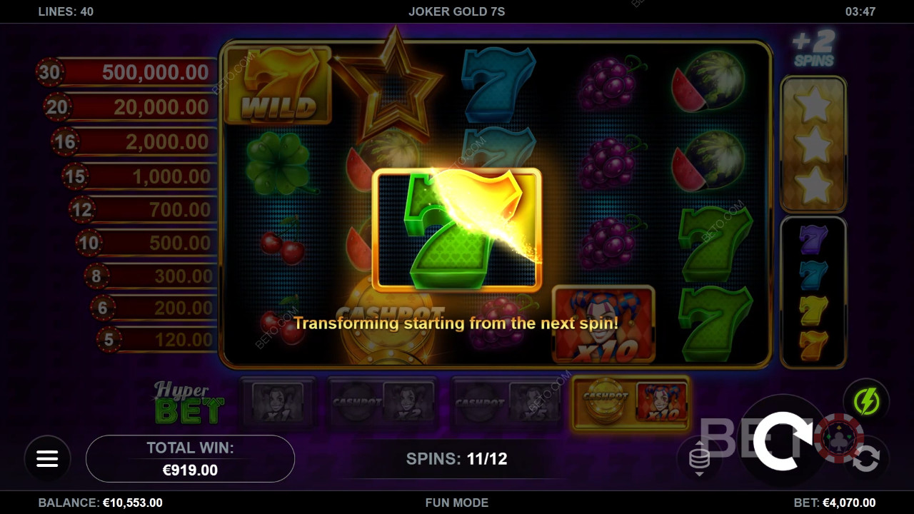 เกมสล็อต Joker Gold 7s คุ้มหรือเปล่า?