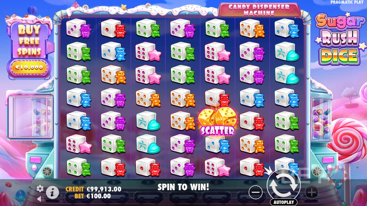 คำตัดสินสำหรับสล็อตออนไลน์ Sugar Rush Dice