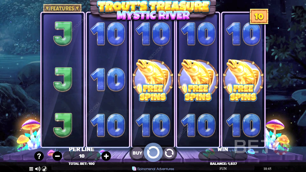 Trout's Treasure - Mystic River เล่นฟรี